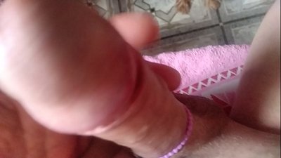 Playing with my dick and my dog with me